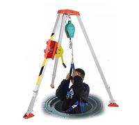 WXPGFEQ Trípode de Rescate de Alta Resistencia, Equipo de Emergencia para Bomberos, trípode Elevador Ajustable para Operaciones de Rescate, trípode portátil para Bomberos para Seguridad y Rescate.