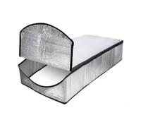 Wxqbjtam Cubierta para Desván con Práctico Cierre, Cubierta Plegable para Escaleras, Doble Capa de Burbujas de Aluminio, Barrera Contra El Polvo Y El Frío, Ade