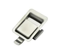 Wxqbjtam Panel Lock de Acero Inoxidable para Cajón Pestillo de Puerta de Gabinete Diseño Empotrado sin Llave Adecuado para Embarcaciones Vehículos, Plata