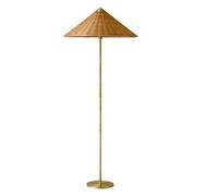 WxuuLTGJR Lámpara de Pie Lámpara de pie Luz de Suelo Regulable de 3 Colores, lámpara Alta Tejida de Mimbre, lámpara de pie de diseño Simple para Sala de Estar, lámpara de Poste Alto Lujo