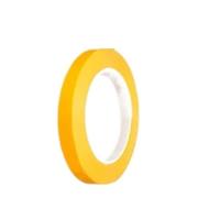 WXVFX Cinta adhesiva amarilla de 2-50mm, cinta adhesiva de papel texturizado, decoración de pintura de coche, sin costuras, sin marca, for pintar, 1 Uds.(12mm 50M)