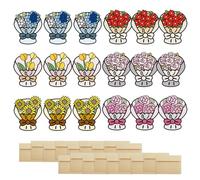 WYAN 18 Piezas Tarjeta pop-up con flores,tarjeta de flores 3D,tarjeta de cumpleaños,para bicicleta, postales para Navidad, cumpleaños(6 Estilos)