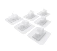 WYAN 6 Piezas Abrazadera de Tubo,clips piezas Adhesivo cable,ajustable Abrazaderas Para Cables,para tubería de gas etc(Blanco,17-20mm)