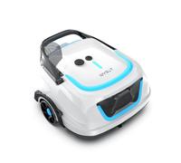 WYBOT A1/OS2010 Robot Piscina Inteligente, Doble Filtración, Autonomía 120 Min, Limpiafondos Piscina Potente Inalámbrico para sobre Suelo Y Planas, Elimina Residuos, Auto-Estacionamiento,Azul Hielo