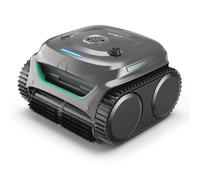 WYBOT C2 Robot Limpiafondos Piscina Inalámbrico, 180 Min, 150 m², App | Piscinas enterradas, 3 Motores, Doble filtración, Limpieza paredes y línea de agua, Gris-Verde Gris