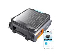 WYBOT F1 Skimmer Piscina con Energía Solar Y Batería, Limpia La Superficie del Agua Automáticamente, App Inteligente, Funciona 24h, para Toda Piscina-Robot Piscina Sin Cables,Naranja Oscuro