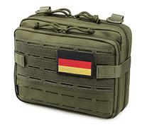 WYNEX Molle táctico Admin Bolsa de diseño de Corte láser, Utilidad Bolsas Molle Adjunto Militar Médico EMT Organizador con el Mapa de Bolsillo EDC EMT Pack IFAK Tool Holder Universal Parche Incluido