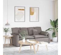 Wynira Sofá modular con cojín color pardo, 224 x 105 x 64 cm, 2 piezas de sofá con acolchado de tela, marco de metal resistente y elementos flexibles para salón, salón y habitación de invitados