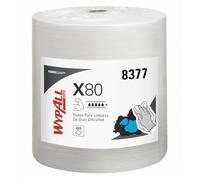 WypAll Paños de Limpieza, 1 Capa, Fuerte y Resistente, 1 Rollo x 455 Paños Blancos, Número de modelo 8377
