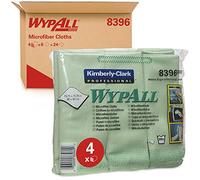 WypAll Paños de microfibra 8396, 4 paquetes portátiles x 6 paños verdes