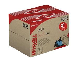 WypAll X60 Paños 6035, 1 Capa, Ligeros y Absorbentes, 1 Caja x 200 Paños (200 total)