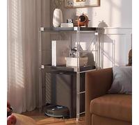 WYRNOBRX Organizador De Baño Colocar Encima del Inodoro con Patas Ajustables Armario Baño Pared Decoración del Hogar Mueble Lavadora Secadora para El Aseo Muebles Blancos,Negro,L60*H90*W41
