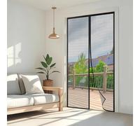 Wzlxcxxy Mosquitera Puerta Magnetica 120x185cm | Mosquitero Magnético para Puerta, Anti-Insectos, sin Taladros, Cierre Automático - Negro
