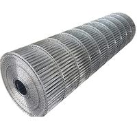 Wzmazingly Malla Electrosoldada Galvanizada Agujero De 15x100 mm Rollos De Valla Metálica Valla De Alambre De Gallinero Para Gallineros, Jaulas Para Pájaros Y Huertos(1.2x6m)