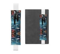 WZYCWB Los estuches para lápices Sharks under the Sea Diary, los soportes para bolígrafos de PVC y los soportes para bolígrafos con bandas elásticas y marcadores son las mejores opciones de regalo.