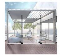 WZYJLyds Cortinas de Lona Transparentes para Exteriores, Paneles Laterales de Cenador Transparentes con Lona de PVC Y Cremallera, Paneles Laterales de Lona Impermeables para Cochera de Pérgola Porche