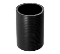 X AUTOHAUX 1 manguera refrigerante universal de silicona negra para coche, 57 mm, diámetro interior de 100 mm, 0 grados