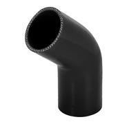 X AUTOHAUX Manguera reductora de silicona negra de 57 mm / 2.25in de | Acoplador de manguera de silicona, tubo intercooler, tubería de admisión de intercooler, codo, para tubería de admisión de