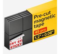 X-bet MAGNET Imanes Grandes con Respaldo Adhesivo Imanes autoadhesivos Redondos y Cuadrados - Imanes Adhesivos Flexibles Grandes con Respaldo Adhesivo (45 Cuadrados)
