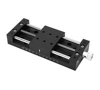 X Plataforma de corte manual de ajuste fino en aleación de aluminio para plataforma deslizante SP80A - DB100, mesa deslizante accionada por engranajes con alta precisión para equip