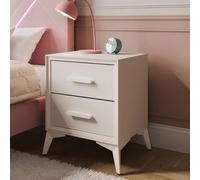 X-Rocker XR Living Florence - Mesita de noche de lona con 2 cajones, mesa auxiliar de almacenamiento, 2 cajones de tela para niños, adolescentes y adultos, ideal para sala de estar, dormitorio