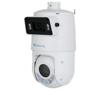 X-Security IP tándem gama ULTRA - Doble Lente (Panorámica 2Mpx + PTZ 4Mpx) - Lente PTZ 5~125 mm | 25X | PoE+ - Lente panorámica 2.8 mm | Dual Light 100 m - AutoTracking | Alarmas | Audio | MicroSD | I
