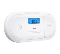 X-Sense Alarma detectora de monóxido de Carbono con Pantalla LCD Digital, Alarma detectora de CO operada por batería de 10 años con Memoria del Valor Pico, XC04-R