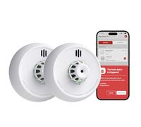 X-Sense Detector de calor interconectado inalámbricamente con batería sellada de 10 años y fácil instalación, detector de calor compatible con estación base, XH02-M, paquete de 2