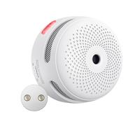 X-Sense Detector de Humo, Batería de 10 Años, Mini Detector con Soporte Magnético y Pads Adhesivos, Alarma Fotoeléctrica con Botón de Prueba/Silencio, XS01, 1 Pieza