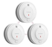 X-Sense Detector de Humo de Interconexión Inalámbrica, Batería de 10 Años, Certificado EN14604, SD19-W, Pack de 3