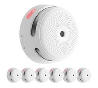 X-Sense Detector de Humo WiFi, Alarma con Notificaciones al Móvil y Silencio Remoto (Requiere Base SBS50), Certificado EN 14604, Batería Reemplazable de 5 Años de Duración, 85 dB, XS01-M, 6 Uds.