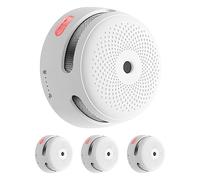 X-Sense Detector de Humo WiFi, Alarma con Notificaciones al Móvil y Silencio Remoto (Requiere Base SBS50), Certificado EN 14604, Batería Reemplazable de 5 Años de Duración, 85 dB, XS01-M, 3 Uds.