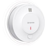 X-Sense Detector de Humo y Alarma contra Incendios inalámbrica e interconectada con Rango de transmisión de más de 250 m, Cumple el estándar EN 14604, SD19-W
