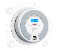 X-Sense Detector de Humo y Monóxido de Carbono de Interconexión Inalámbrica Combinada con Pantalla LCD y Batería de 10 años, SC07-W, Pack de 1