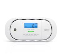 X-Sense Detector de monóxido de Carbono inalámbrico interconectado, Alarma de co alimentada por batería reemplazable con Memoria de Valor Pico, Cumple con el estándar EN 50291, XC01-WR, 1 Pieza