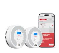 Xsense Detector inteligente de humo y monóxido de carbono SC07-WX Wi-Fi Batería reemplazable Pack 2