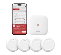 Sensor de Agua Wi-Fi X-Sense con estación Base SBS50, Detector Inteligente de Fugas de Agua, alertas de App, Resistente al Agua IP67, Detector inalámbrico para Cocina, baño, sótano, SWS0A41