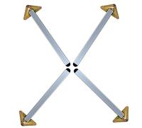 X1NGFU 4 Piezas Pata de Mesa Acero Inoxidable,Pata de Muebles de Metal Ajustables,Pie de Escritorio de Barra,Patas de Soporte,Accesorios de Bricolaje,con Tornillos (72.5cm)