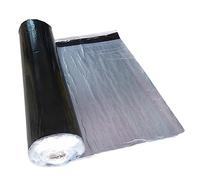 X1NGFU Cinta de Betún Autoadhesiva de Aluminio,Cinta de Sellado de Butilo,Tela Asfaltica de Aluminio Impermeable,Aislamiento Térmico,para Fugas,Ruptura de Tuberías,Ancho X Largo (0.5x7m)