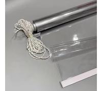 X1NGFU Estor Enrollable Transparente,Estores Enrollables de Aislamiento Térmico,Impermeable Cortinas de Plastico PVC,Cortina A Prueba de Lluvia,para Exterior Jardín,Ancho×Alto (85cm x 210cm)