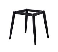 X1NGFU Patas de Mesa Robustas Acero,Patas para Mesa de Comedor de Metal Marco Modern,Marco de La Pata de La Mesa,para Mármol,Vidrio,Parte Superior Madera,Negro,con Tornillos (60x50x72cm)