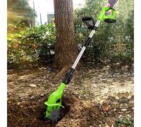 x2DfY7p Cultivador eléctrico, cultivador de jardín a batería de 20 V y 250 RPM, Longitud de Agarre Ajustable, cultivadores eléctricos