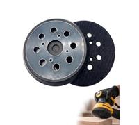 XALFST Plato Velcro 125mm para Lijadora Orbital, Compatible Bosch GEX 125-1 AE y Skil 7402/7490, 8 Orificios Para Máxima Succión de Polvo, 1 Unidad Alta Resistencia