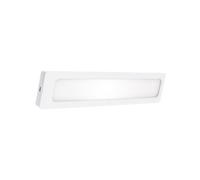 Xanlite ECP100RTCCT - Regleta de armario y cajones, recargable, USB-LED-Extra plano, 30 cm, 150 lúmenes, modo de fijación por tornillo (incluido, color cálido/neutro, blanco)