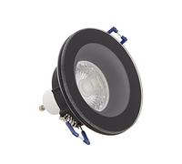 Xanlite Led Techo empotrable - Foco GU10 50 W 4000 K Redondo Negro IP44 - SP50RIP44NCW, Ø88mm X 85mm