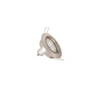 Xanlite PACK5SP50AS - Lote de 5 focos empotrables empotrables (bombilla LED GU10 incluida), color blanco neutro PACK5SP50AS, plástico plateado