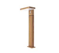 Xanlite SO1911W Xanlite-SO1911W - Borne solar de 600 lúmenes, IP44, detector de movimiento, 3 modos de funcionamiento, blanco neutro-aluminio + plástico, acabado en madera, negro