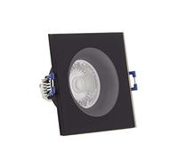 Xanlite SP50CIP44NCW-Foco LED techo empotrable, foco GU10, 50 W, 4000 K, cuadrado, negro, IP44, SP50CIP44NCW, 8,8 X 8,8 X 13,8