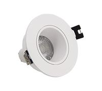 Xanlite SP50RAB - Foco LED empotrable (GU10, 50 W, 2700 K, redondo, orientable), color blanco