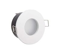 Xanlite SP50RIP65BCW - Foco LED empotrable (GU10, 50 W, 4000 K, redondo, blanco IP65-SP50RIP65BCW)